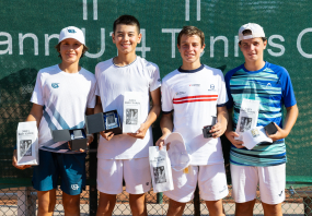 Maxim Guerber und Tyler Mak Guinness (1.& 2. v. l.) (Foto: EMPEPRESS)