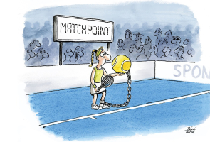 Das Paradoxon des Matchballs: Warum wir genau dann Angst haben, wenn alles gut aussieht