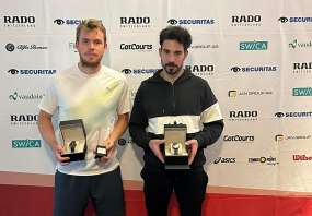 Schweizer Meister Remy Bertola (links) und Finalist Yann Marti